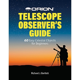 Journey to the stars from your own backyard with your telescope and the Orion Telescope Observer's Guide! Author Richard J. Bartlett leads you on a detailed tour of the night sky as he describes over 60 fascinating astronomical objects that can easily be seen with a small telescope. This book will guide you to amazing cosmic phenomena including planetary, emission and reflection nebulas; double and multiple stars; open and globular star clusters, the Andromeda Galaxy, and more. With a full page of information dedicated to each interesting object, the Orion Telescope Observer's Guide will not only help you find and observe these objects, but it also describes what you're seeing so you can appreciate your stargazing experiences to the fullest